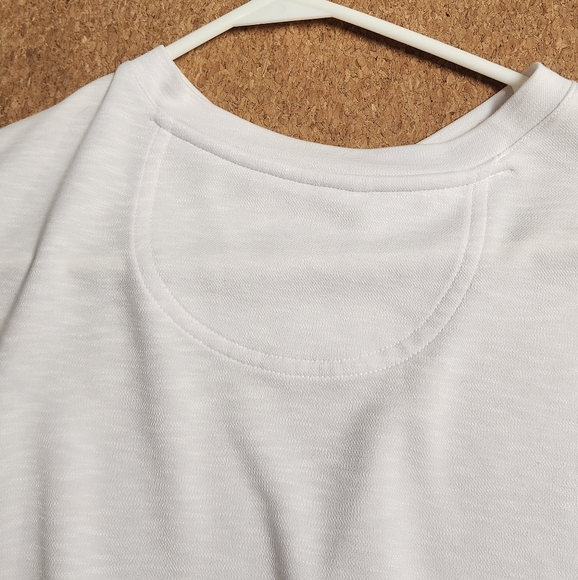 White V Neck, Saks Fith Avenue shirt - Picture 3 of 5